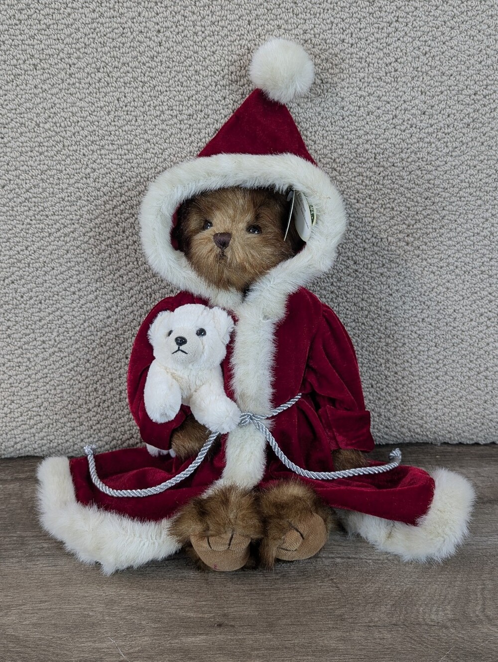 Bearington Collection Santa & Snowflake 2003 Retired Christmas Bear 16" VTG Tags